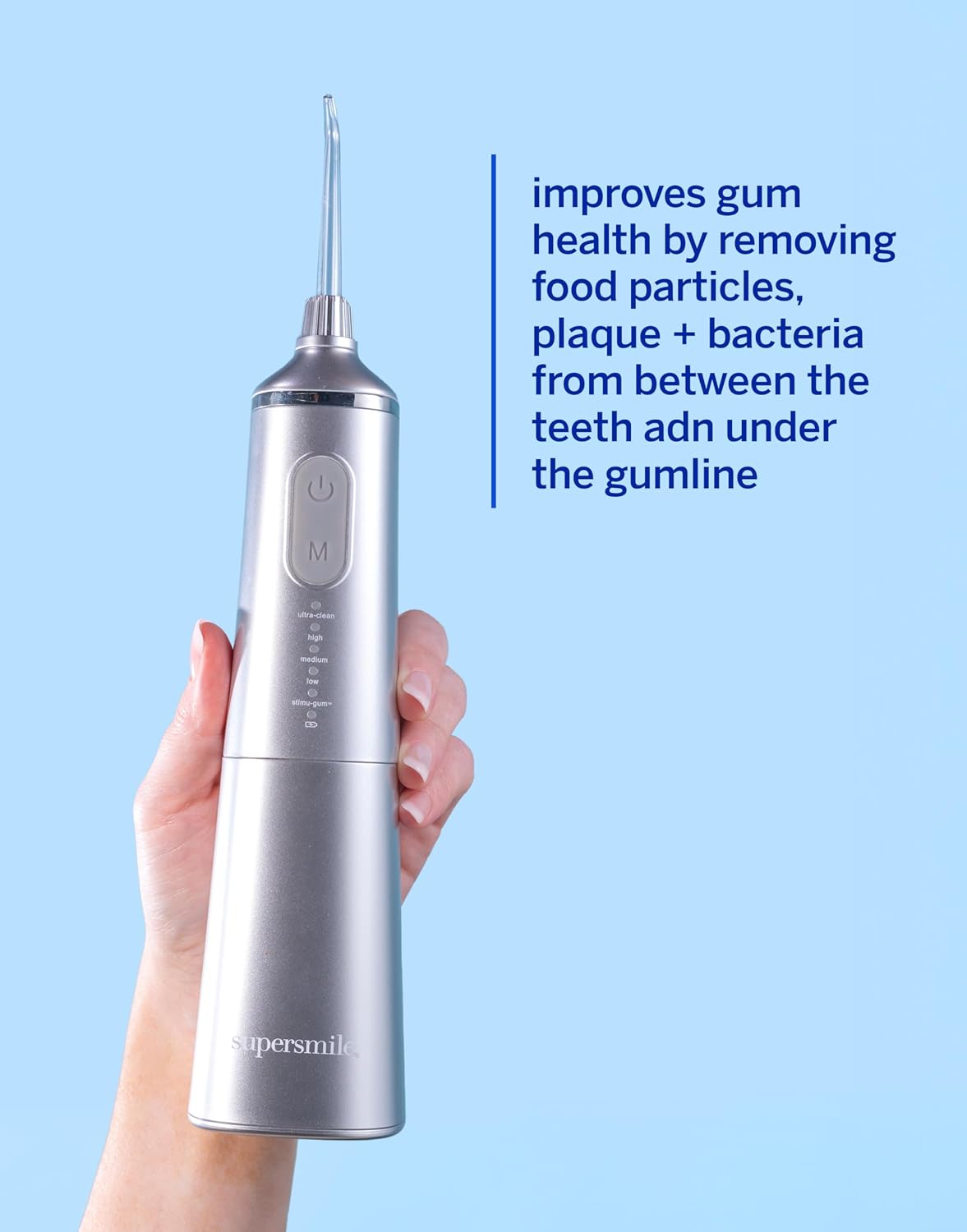 Supersmile Frosted Premium Self-Care Kit, Pre-Rinse + Water Flosser
