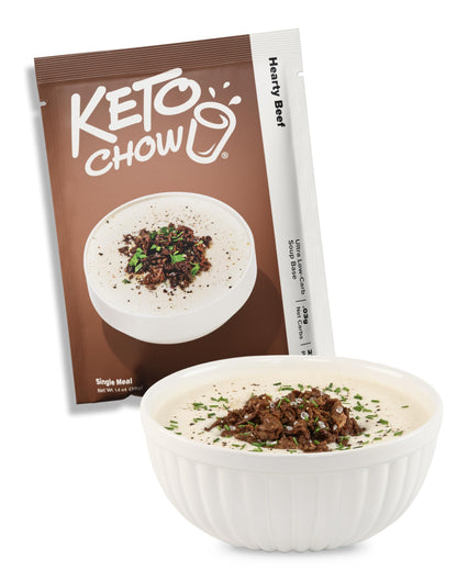 Keto Chow Chocolate Peanut Butter Meal Replacement Shake Powder, 1 Meal