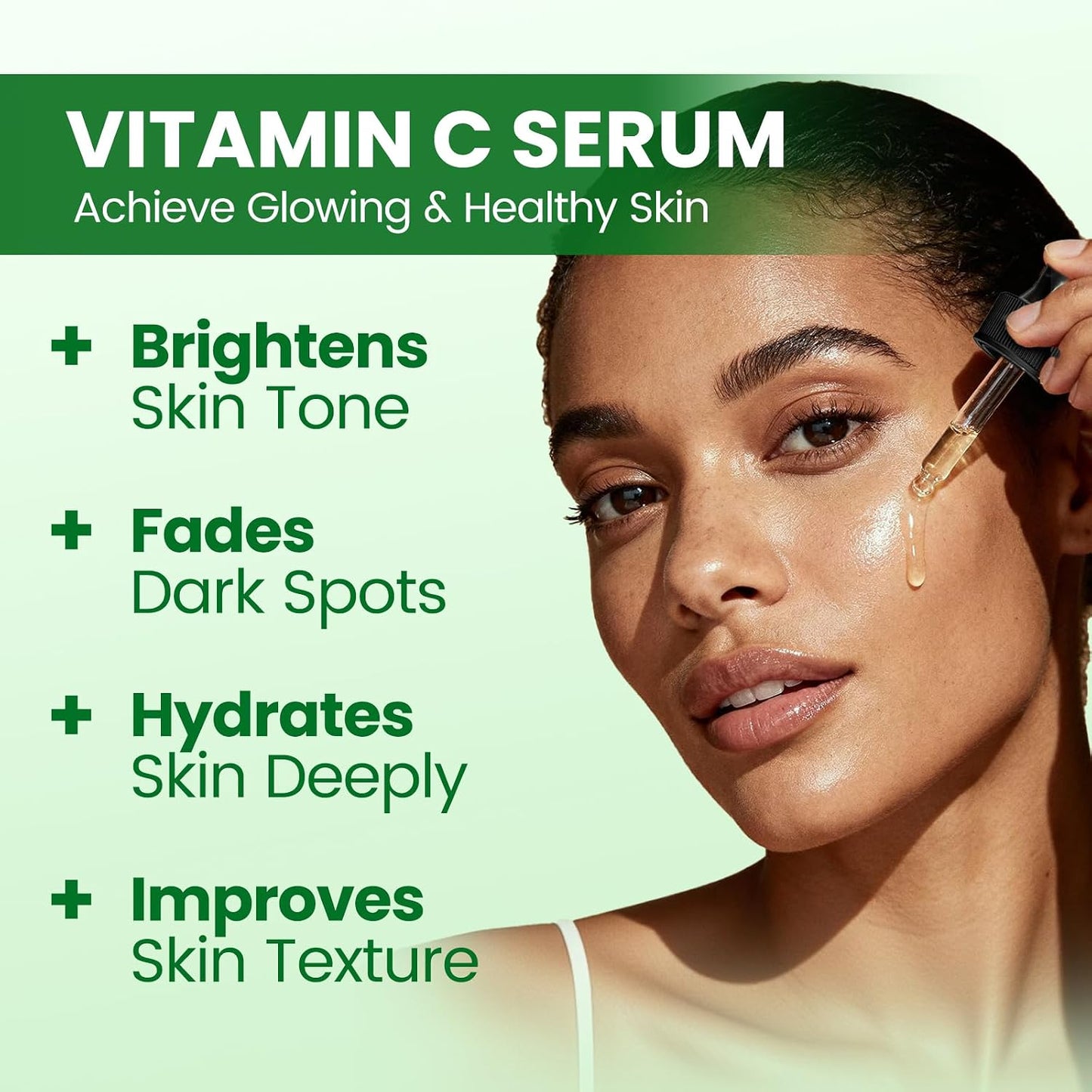 Lukaree Vitamin C Serum for Face, Dark Spots, Fine Lines & Support Collagen | Vitamin C Serum 20% Brightening Face Serum with Sodium Hyaluronate - All Skin Types, Plus Vit C Caps, 1 Fl Oz + 60 Caps