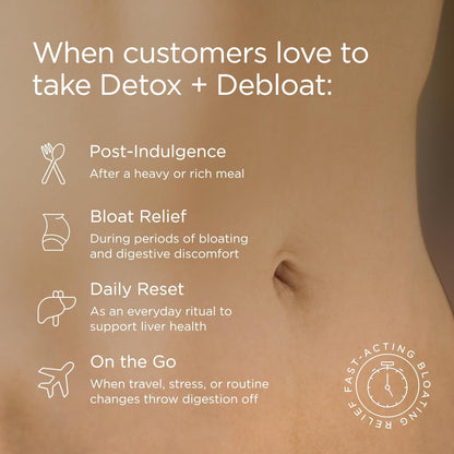JSHealth Detox + Debloat. Bloating Relief for Women, 60 Tablets | Nutrionist-Formulated, Made with Milk Thistle, Turmeric, and Fennel. Liver Health and Gut Support.