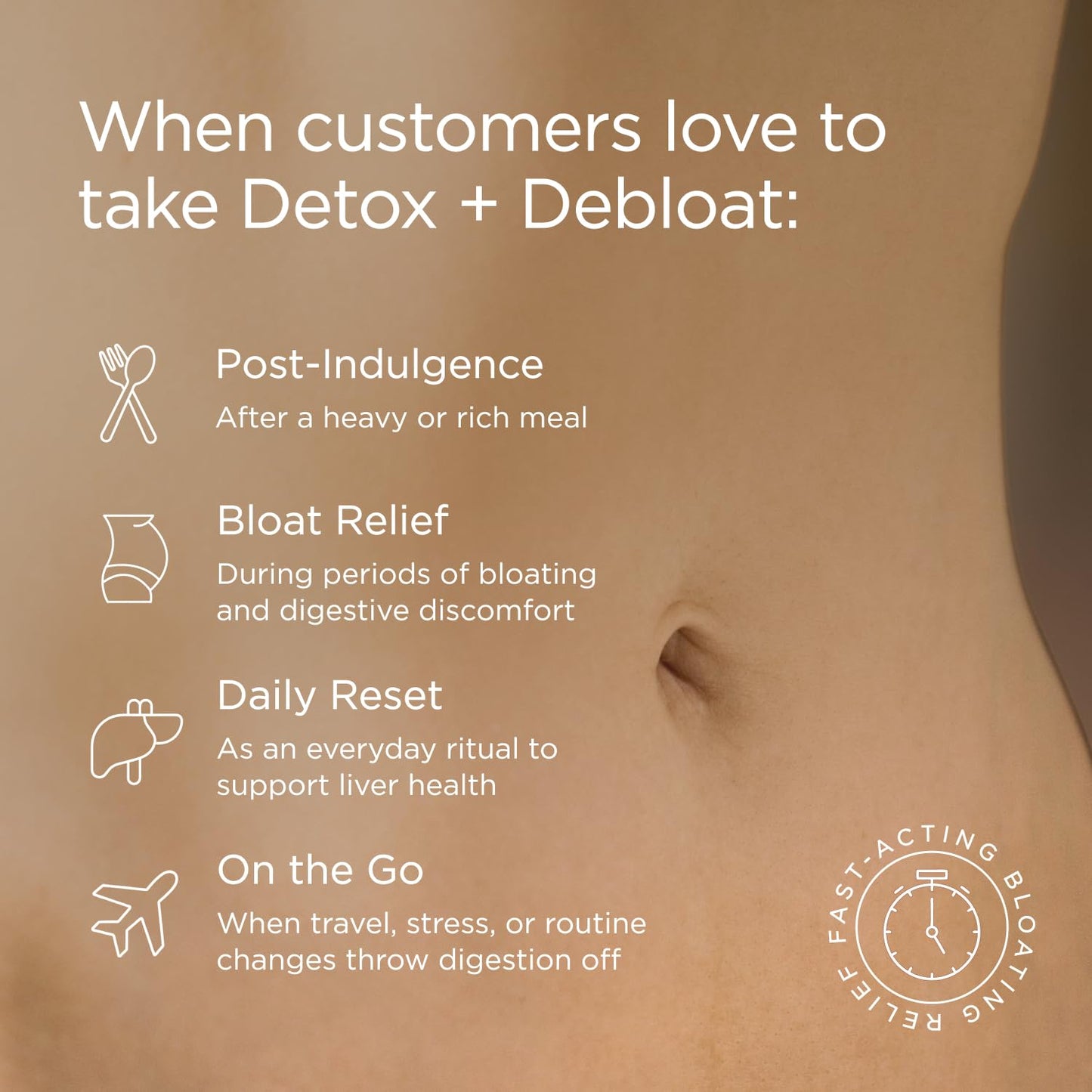 JSHealth Detox + Debloat. Bloating Relief for Women, 60 Tablets | Nutrionist-Formulated, Made with Milk Thistle, Turmeric, and Fennel. Liver Health and Gut Support.