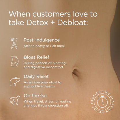 JSHealth Detox + Debloat. Bloating Relief for Women, 60 Tablets | Nutrionist-Formulated, Made with Milk Thistle, Turmeric, and Fennel. Liver Health and Gut Support.