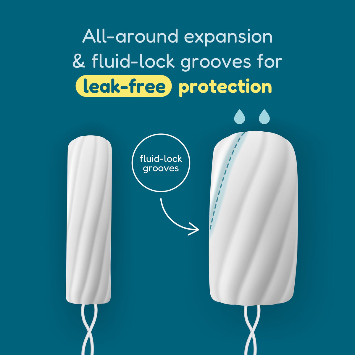 o.b. Tampons | Non-Applicator Tampon, Unscented | Super Plus Tampons, 40ct