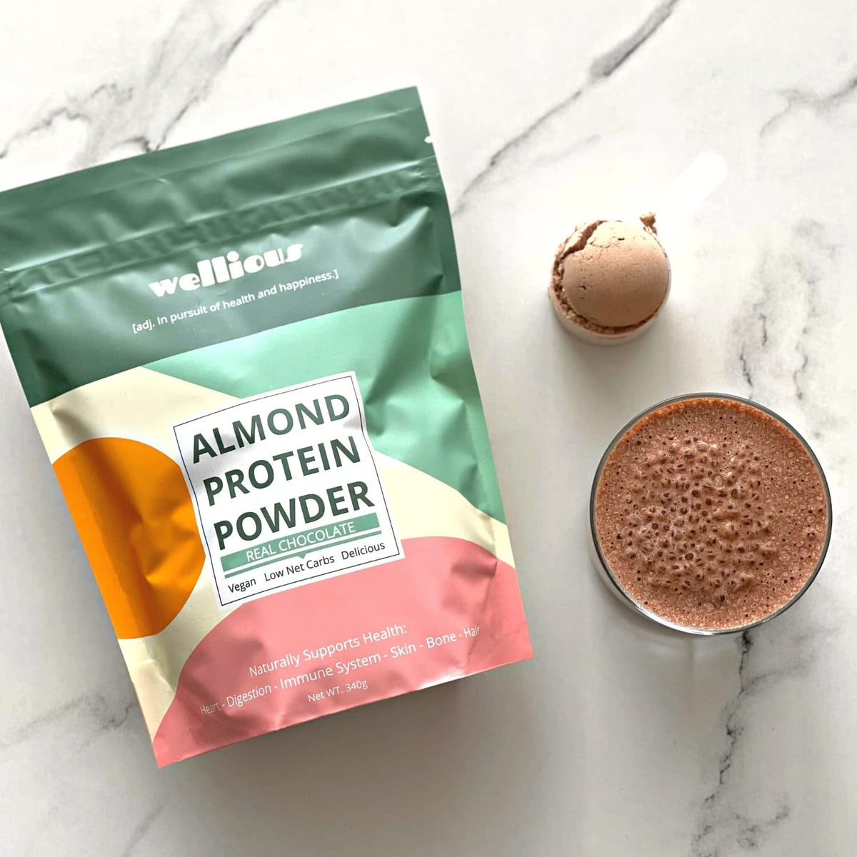 wellious – Clean Vegan Protein Powder – for Gut Health, Plant Based, Keto Friendly