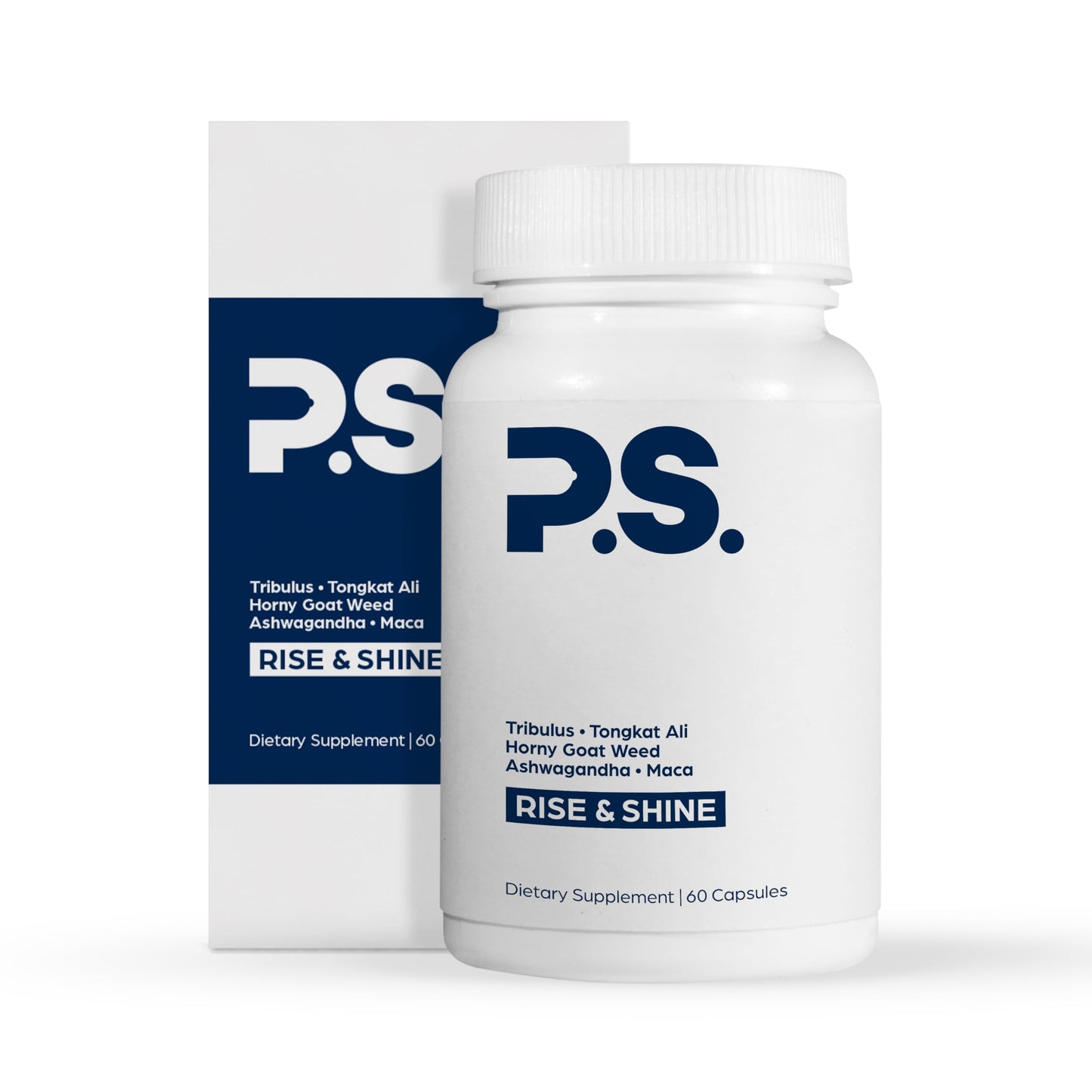 PS Natural Testosterone Booster, D3, Zinc, Horny Goat Weed, 60 Day Supply | Tribulus, tongkat ali, fenugreek, ashwagandha & maca root for men, made in USA, GMP & NSF certified, non-GMO, gluten free