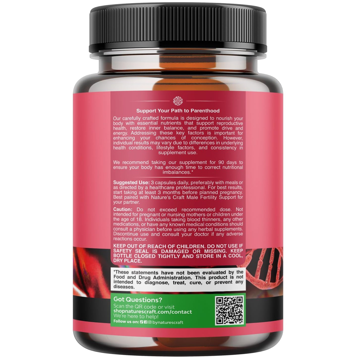 Pre Conception Male Fertility Supplement - Semen Volume Booster with CoQ10, Maca Root, Methyl Folate & D-Aspartic Acid - Mens Fertility Supplement for Sperm Motility - Conception for Him - 90 Count