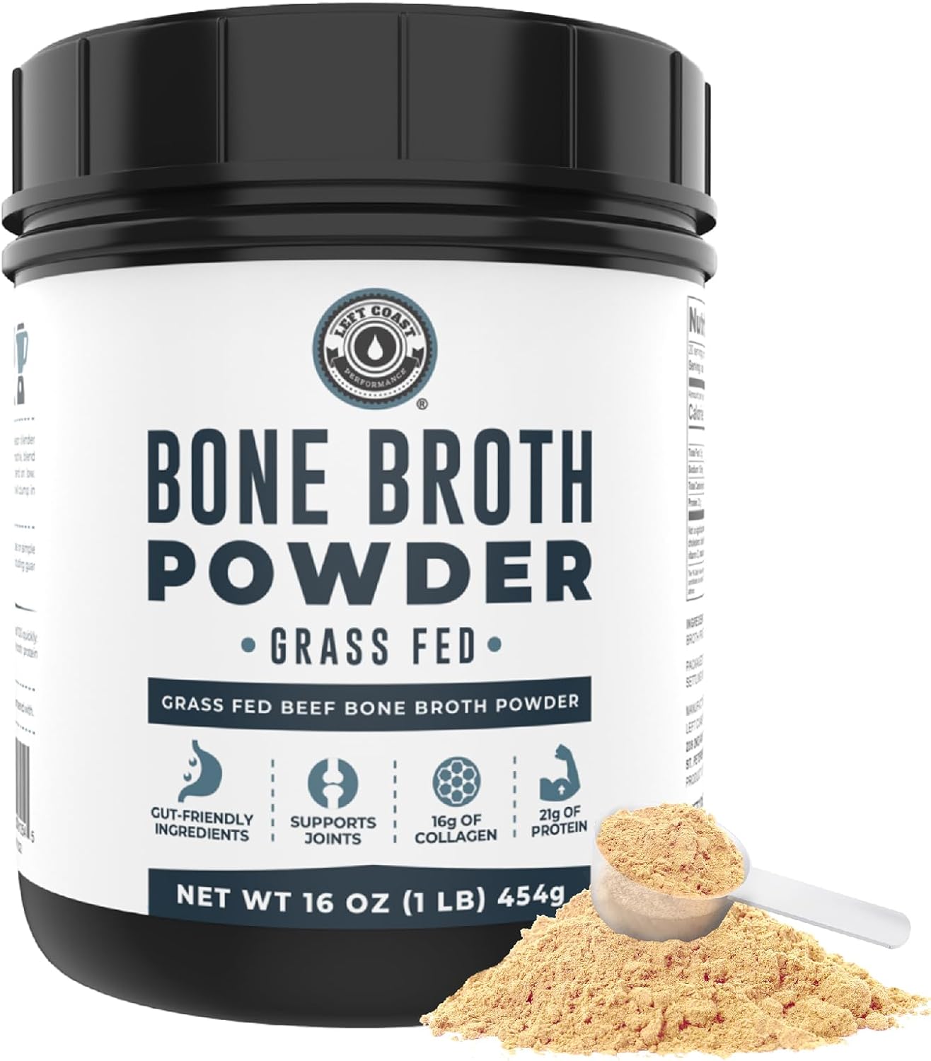 Left Coast Performance Bone Broth Protein Powder & Beef Organ Supplement - Bovine Wellness Bundle for Gut Health Energy Balance and Immune Support