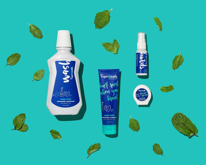 SuperMouth Fluoride Free Breath Freshener Mouth Spray, Mint