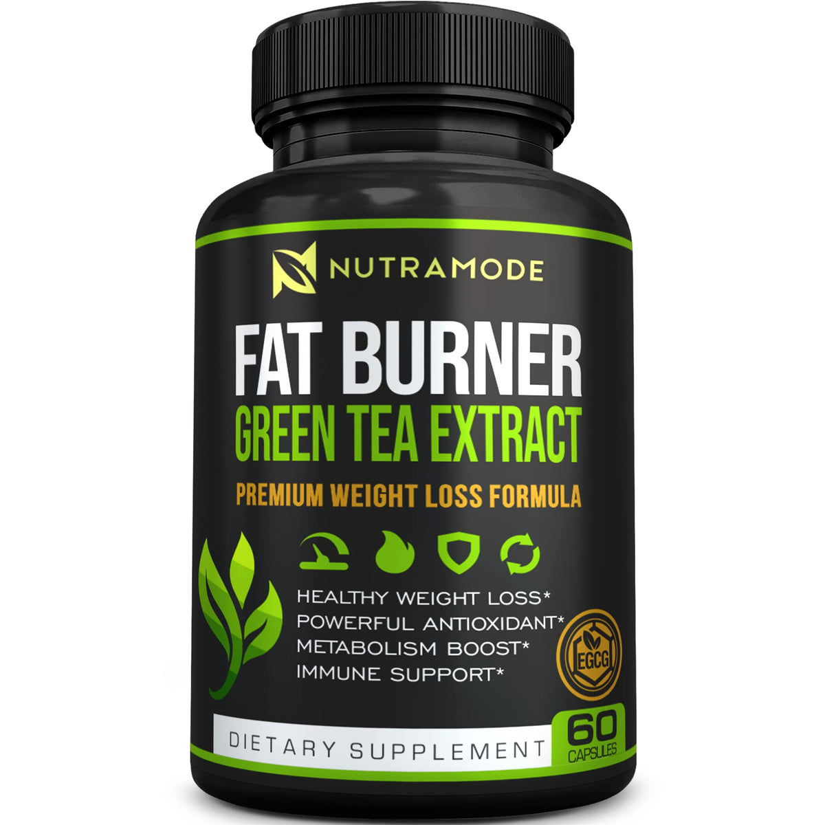 Premium Green Tea Extract Fat Burner Supplement with EGCG-Natural Appetite Suppressant