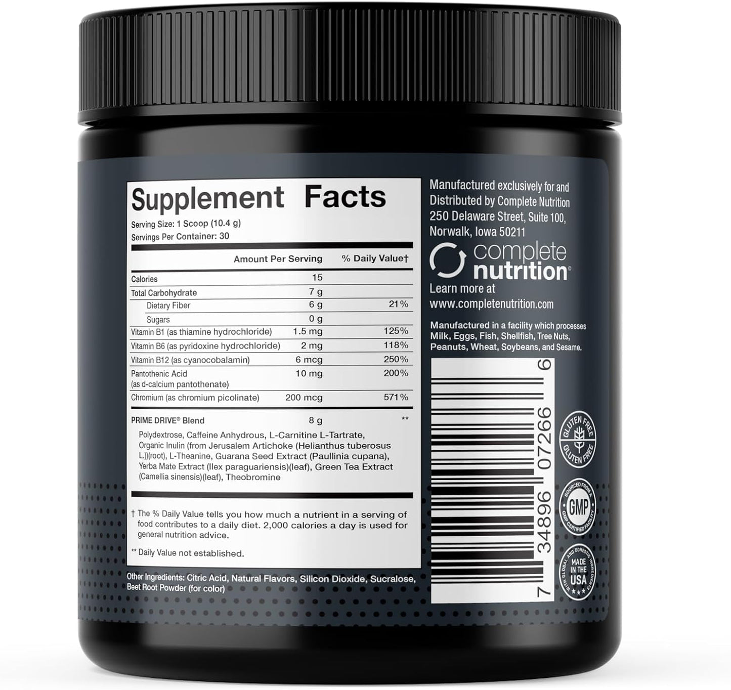 Prime Drive Strawberry Acai Lemonade Pre Workout Energy Drink Powder, Provides Energy, Focus and Intensity, Boosts Metabolism (30 Servings)…