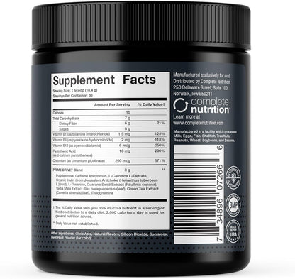 Prime Drive Strawberry Acai Lemonade Pre Workout Energy Drink Powder, Provides Energy, Focus and Intensity, Boosts Metabolism (30 Servings)…
