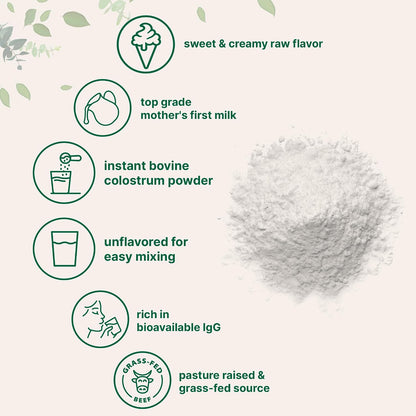 Micro Ingredients Multi Collagen Protein Powder 2 Pounds & Instant Colostrum Powder Bundle 2 Pack | Grass-Fed Collagen Peptides | Premium Bovine Mother’s First Milk