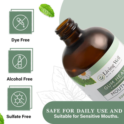 Living Well Dr. Michelle Remineralizing Mouthwash, Cool Mint