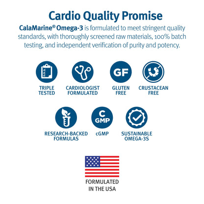 Dr. Sinatra CalaMarine Omega 3 Supplement with DHA and EPA, Clinical Grade for Brain, Heart, and Eye Health, 60 Softgels