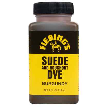 Fiebing's Black Suede Dye (4 oz) - Recolor, Brighten & Restore Suede & Roughout Leather Shoes, Furniture, Purse - Includes Wool Dauber for Easy Application - Flexible When Dry, Won't Crack or Peel