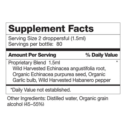 Dr. Schulze's Echinacea Plus | Echinacea Root and Seed | All Organic Extract | Gluten-Free