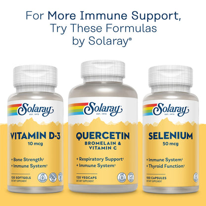 Solaray Zinc 50mg Immune Support Capsules, 100 Count, Vegan, Pumpkin Seed