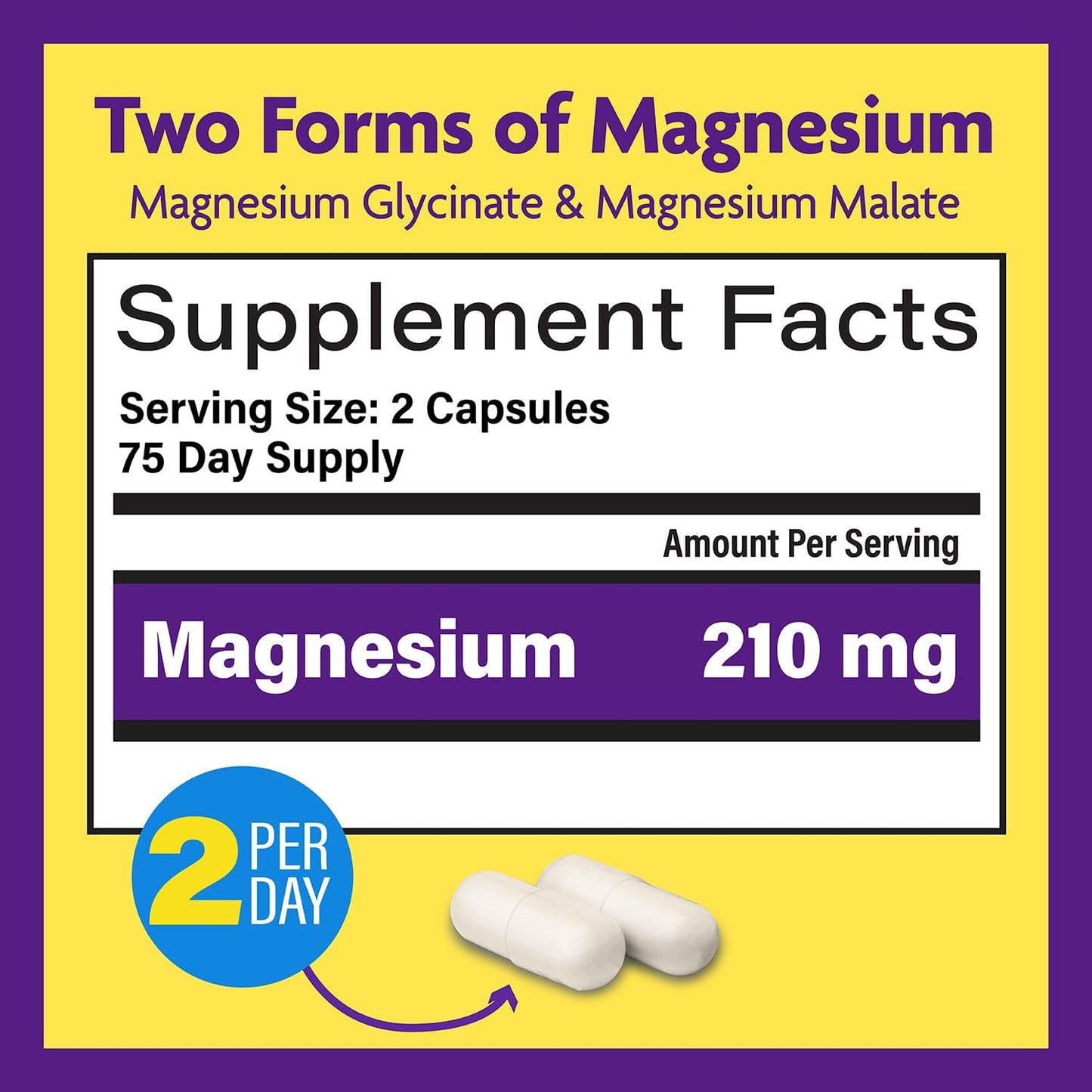 InnovixLabs Choline & Magnesium Bundle Choline Bitartrate 550mg (100 Capsules) Advanced Magnesium (150 Capsules). Supports Memory, Mood, Brain Health & Boost Cognitive.*