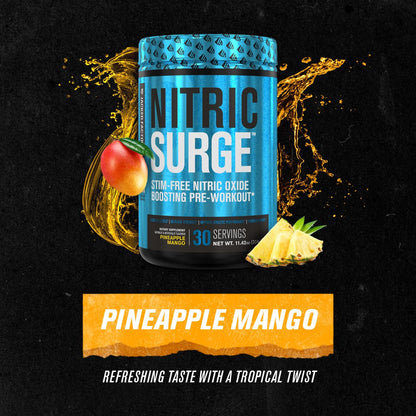 Nitric Surge Stim Free Pre Workout Powder - Caffeine Free Nitric Oxide Supplement