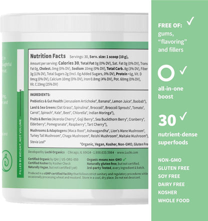 Colorfuel Organic Greens + Pumpkin Seed Protein Bundle | Plant Based Superfood Drink Mix with Adaptogens + 20g Vegan Protein Powder | Digestive Support + Clean Nutrition Combo