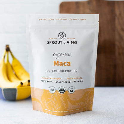 Organic Gelatinized Maca Root Powder, Superfood, Adaptogen, 1 lb