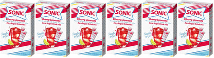 Sonic Cherry Limeade Singles to Go Powdered Drink Mix - 18 Sticks Total - Convenient and Refreshing On-the-Go Beverage