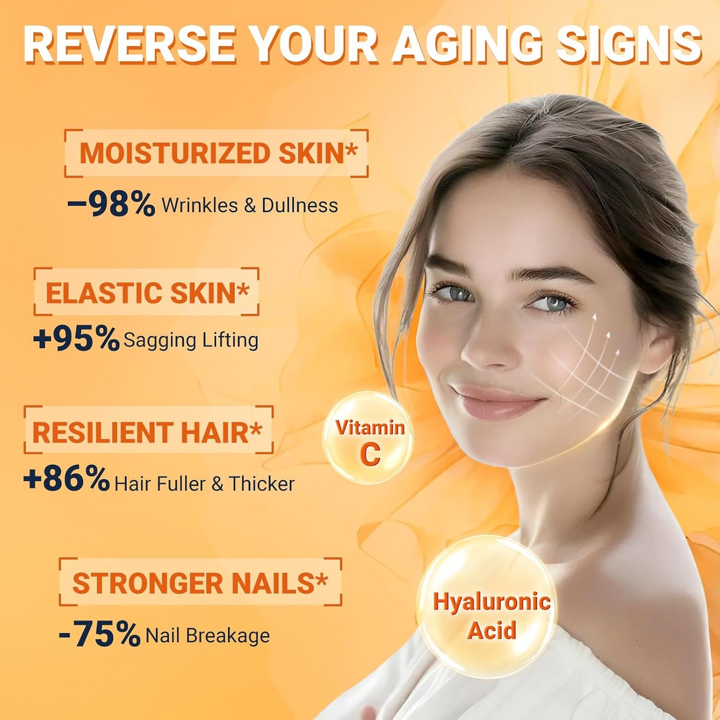 DRFOSTER Multi Collagen Peptides for Women with MSM, CS & D3, 35 Servings | Type I, II, III, V, and X Hydrolyzed Collagen with Vitamin C and Hyaluronic Acid for Skin, Hair, and Joints