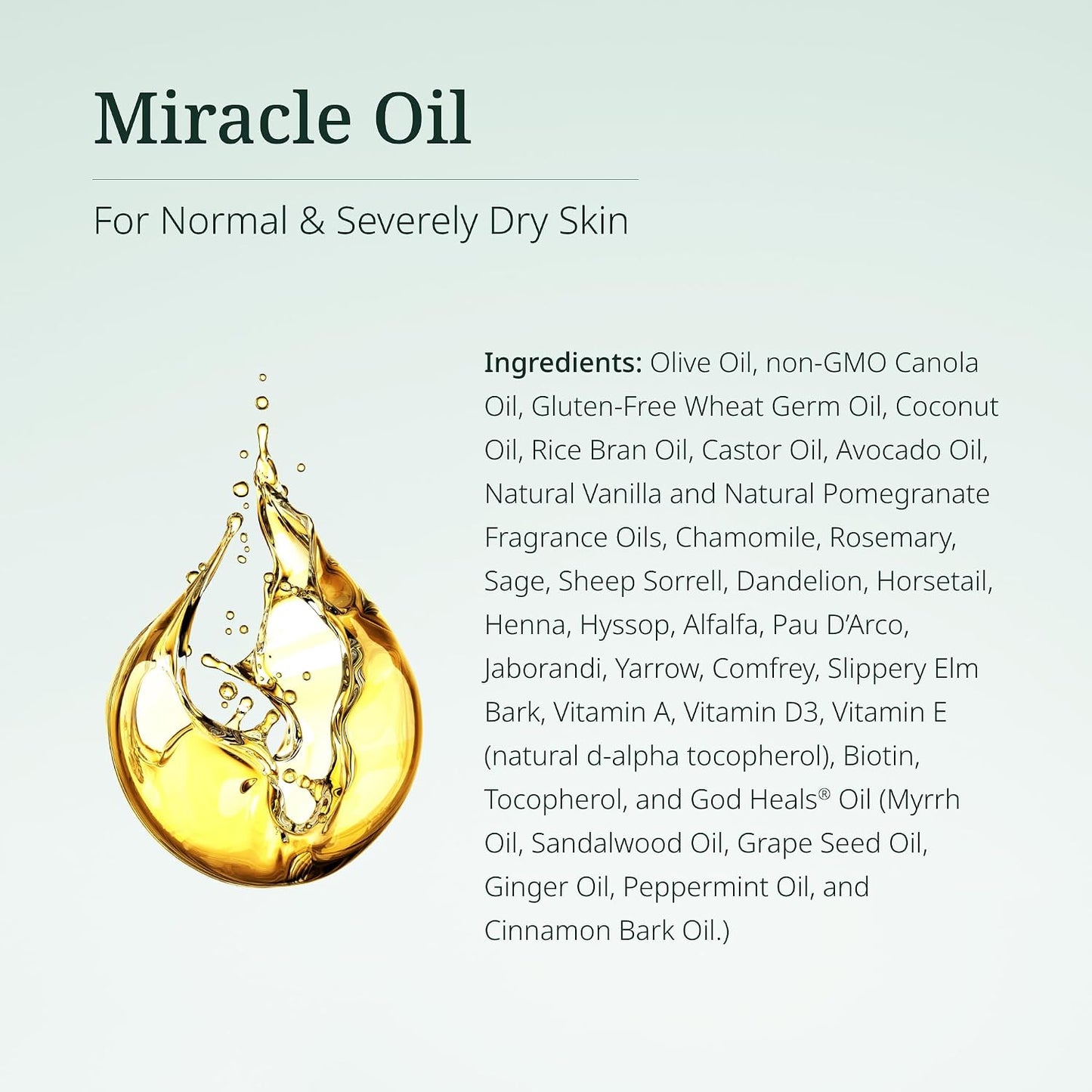 Century Systems H.E.A.L. QUICK Oil - 8.2 oz | Includes 14 Herbal Extracts, 15 Natural Oils, Vitamins A, D3 & E + Biotin - For Normal & Severely Dry Skin