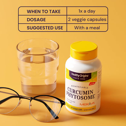 Healthy Origins Curcumin Phytosome Meriva-SF 500 mg, 60 Caps