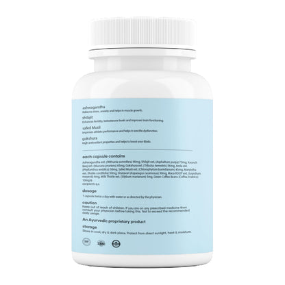 mars by GHC Growth Max Combo | Nitric Oxide Capsules + SurgeMax Capsules | Performance & Vitality Support | 120 Capsules | Pack of 1