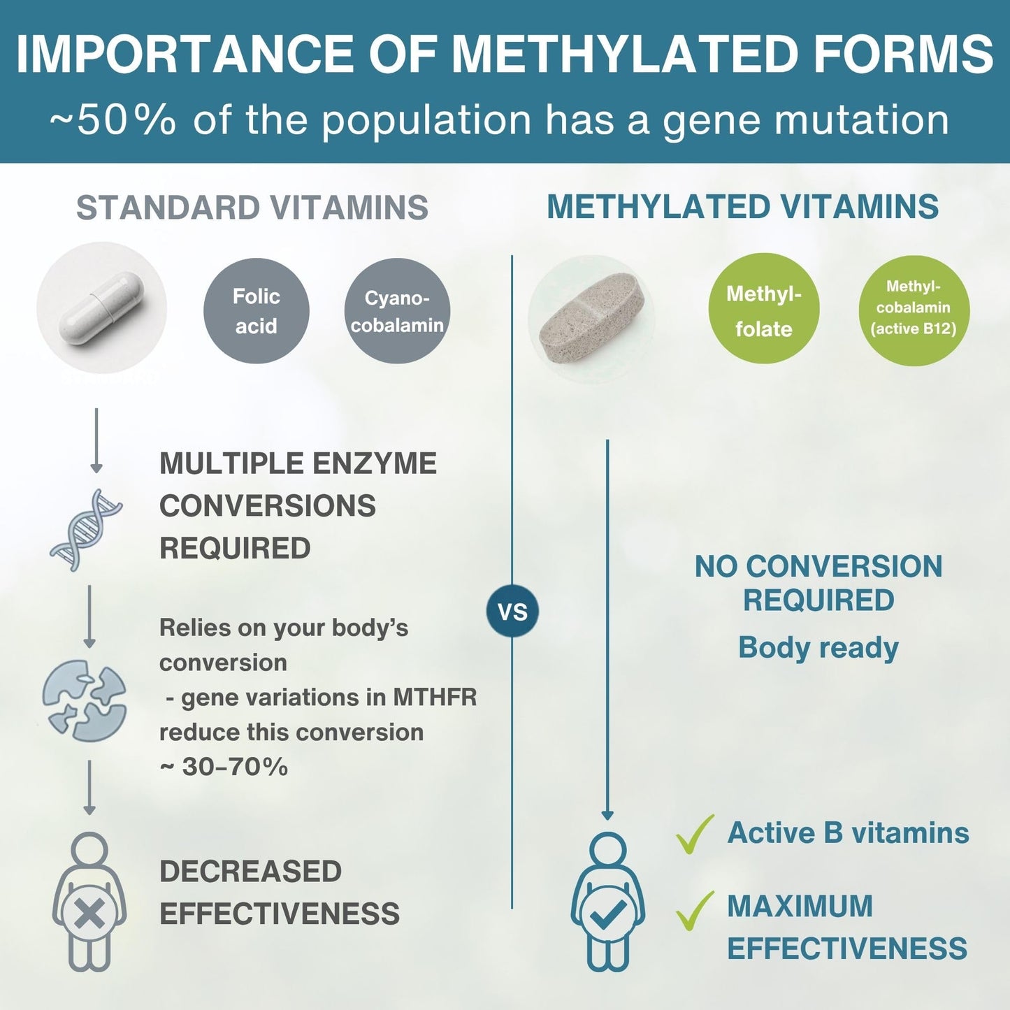 Igennus Methylated Multivitamin for Men with 22 Actives, 60 Tablets | Lycopene for Antioxidant Support, High Potency B12, Sustained Release, Pure & Clean, Non-GMO & Halal