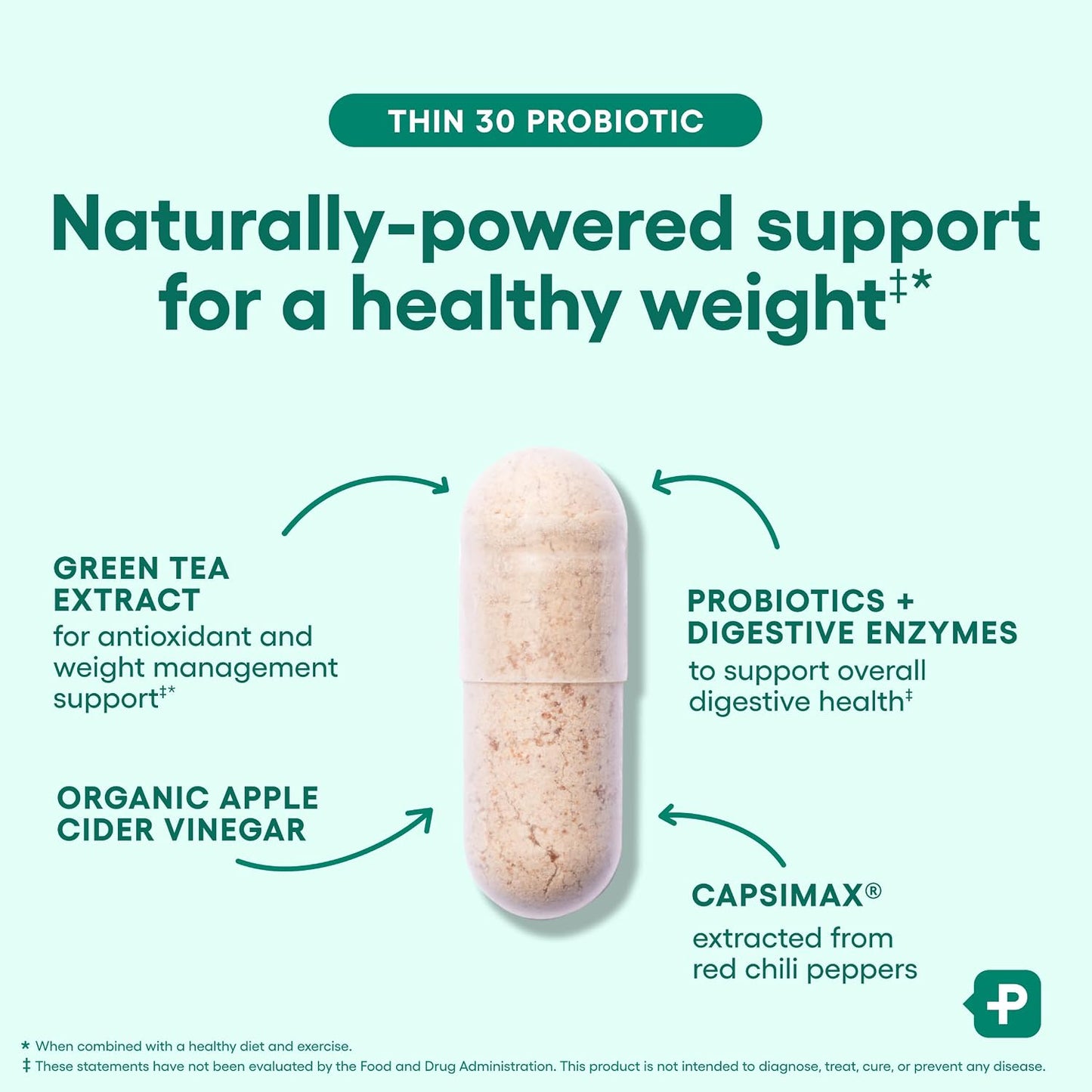 Physician's CHOICE - Beat Bloat + Support Weight Management Bundle: Digestive Enzymes + Thin-30 Probiotic