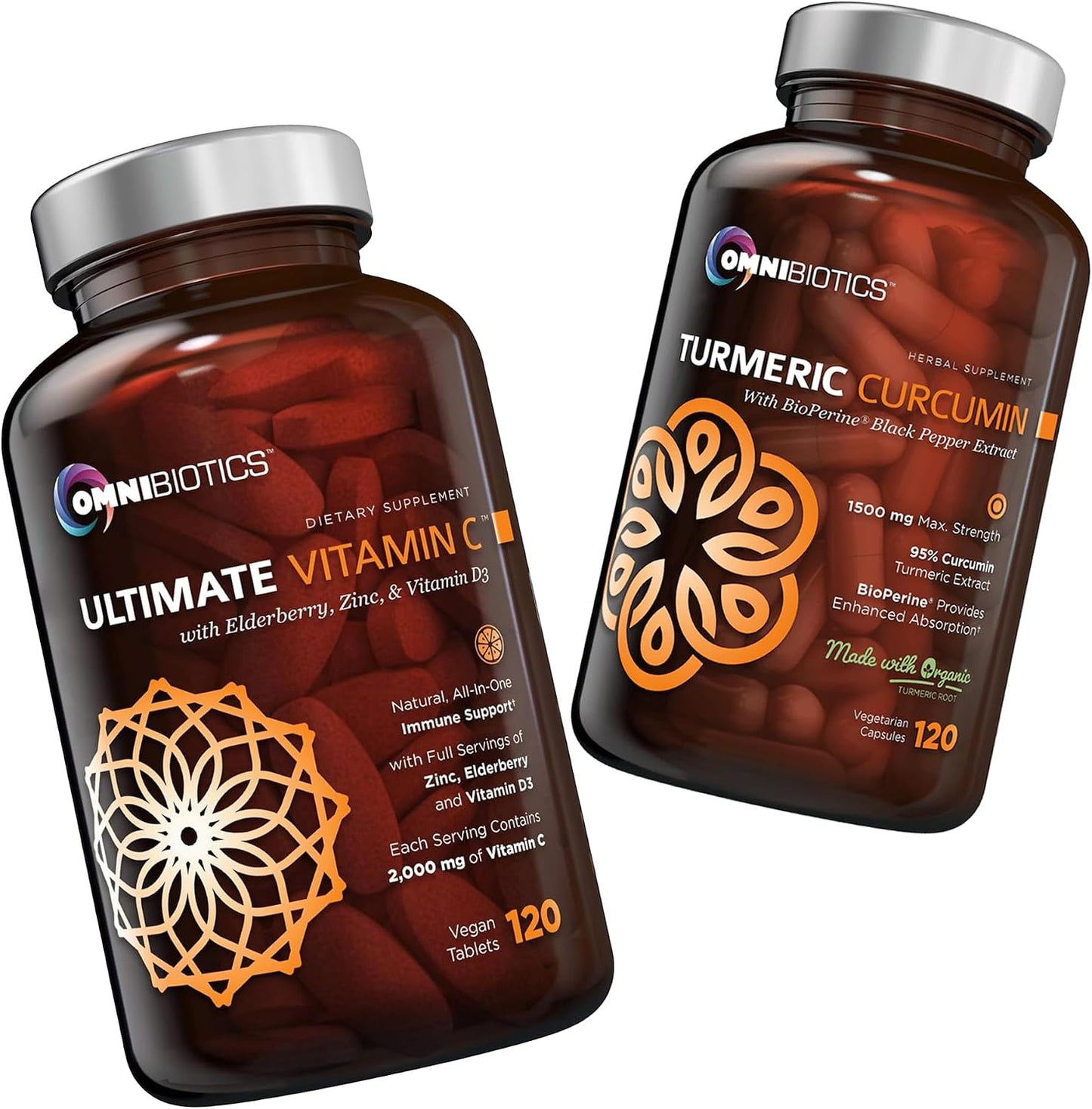 OmniBiotics Vitamin C + Turmeric Curcumin