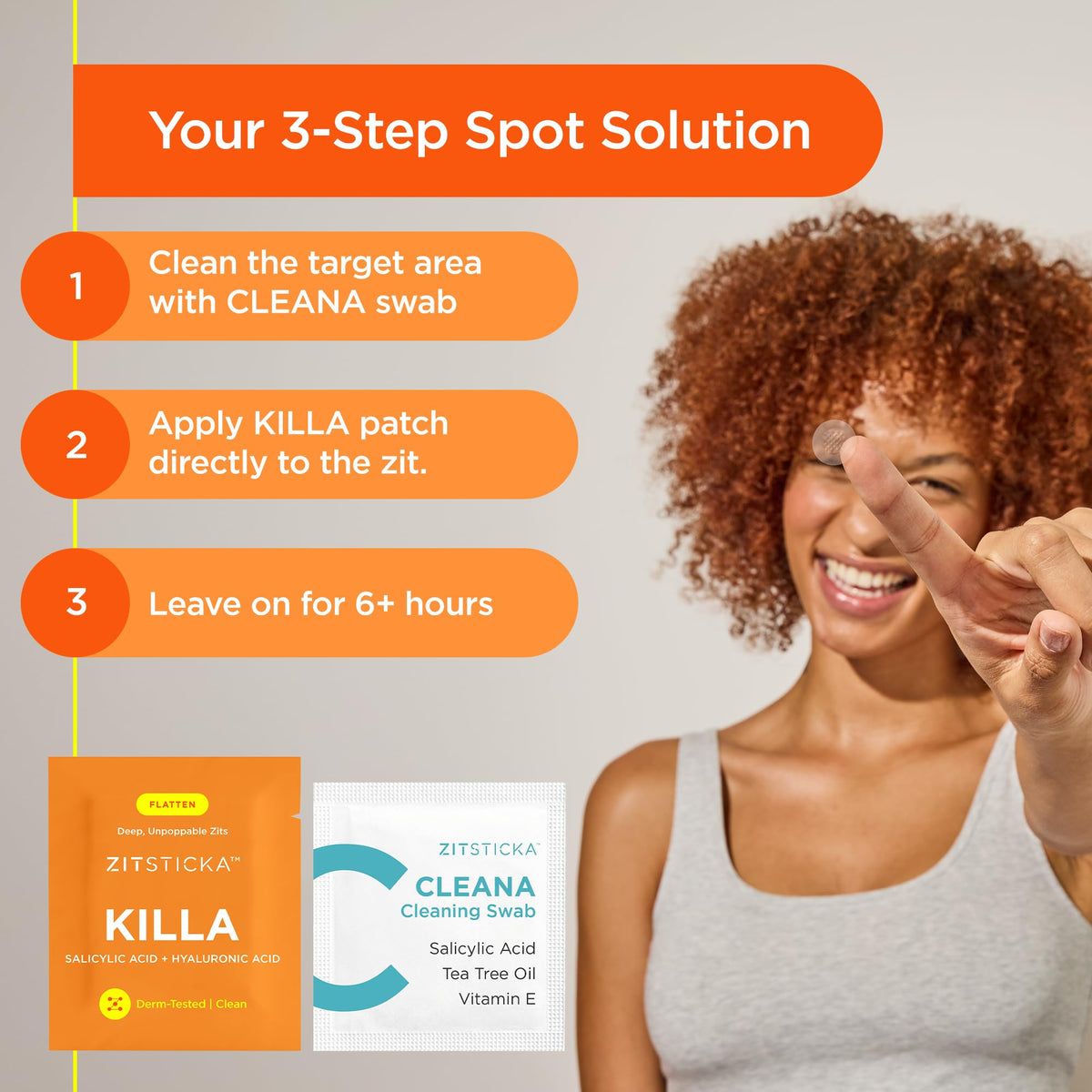 ZitSticka Killa Kit Microdart Pimple Patch For Face, Fast-Acting, 8 Count