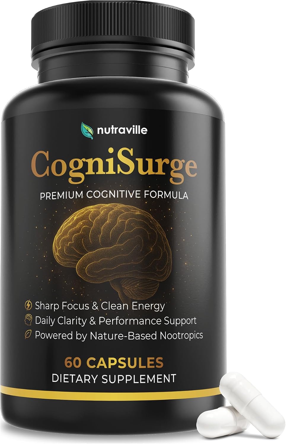 Pineal Gland Decalcification & Nootropic Brain Supplement Stack for Memory, Focus, Anti-Aging & Cognitive Clarity – Shilajit, Lion's Mane & Sacred Botanicals – Genesis Revival + CogniSurge