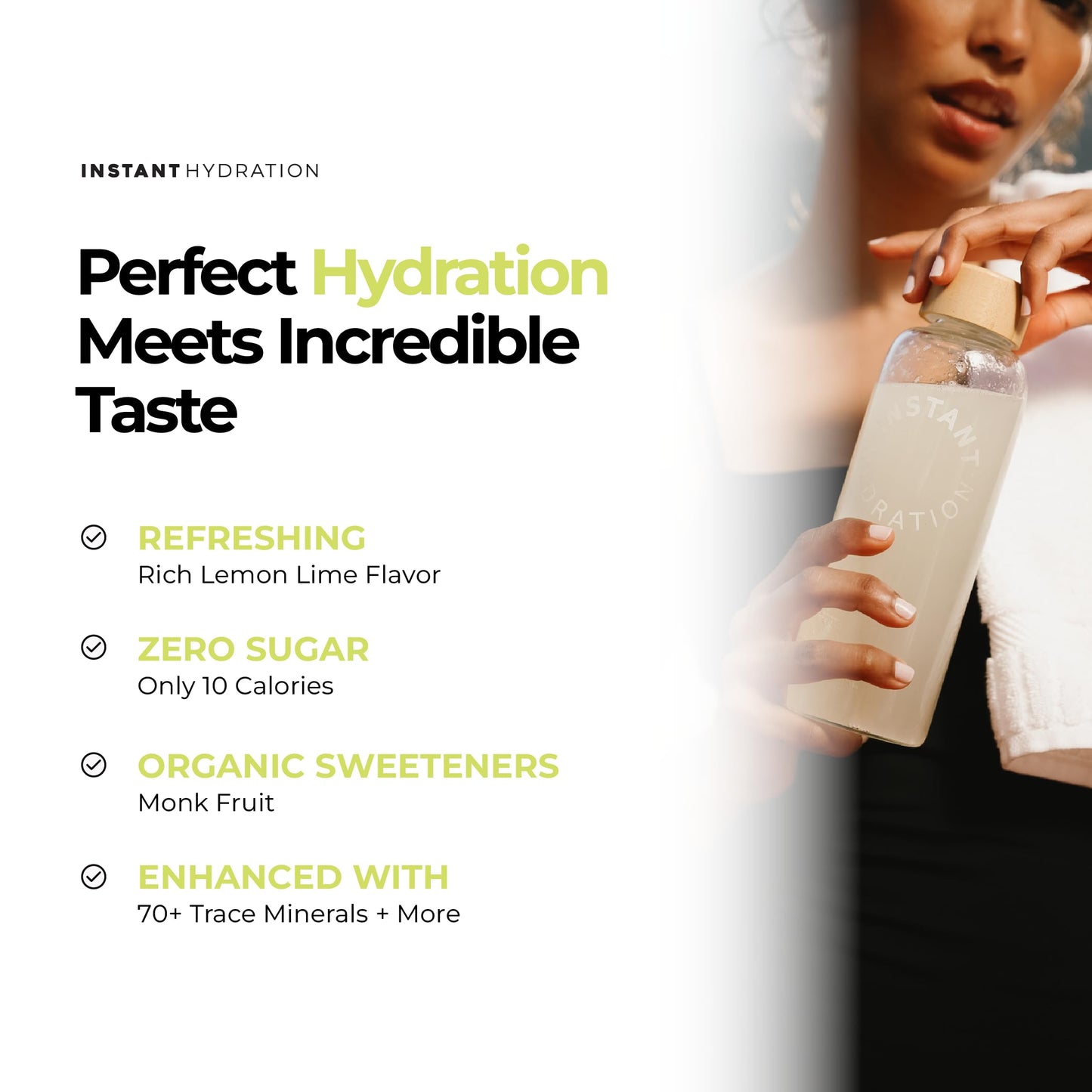 Instant Hydration Sugar Free Electrolytes Powder Packets Variety Pack - Watermelon, Raspberry, Lemon Lime Drink Mix & Travel Essentials with Magnesium and Potassium - Post Workout Recovery - 20 Sticks