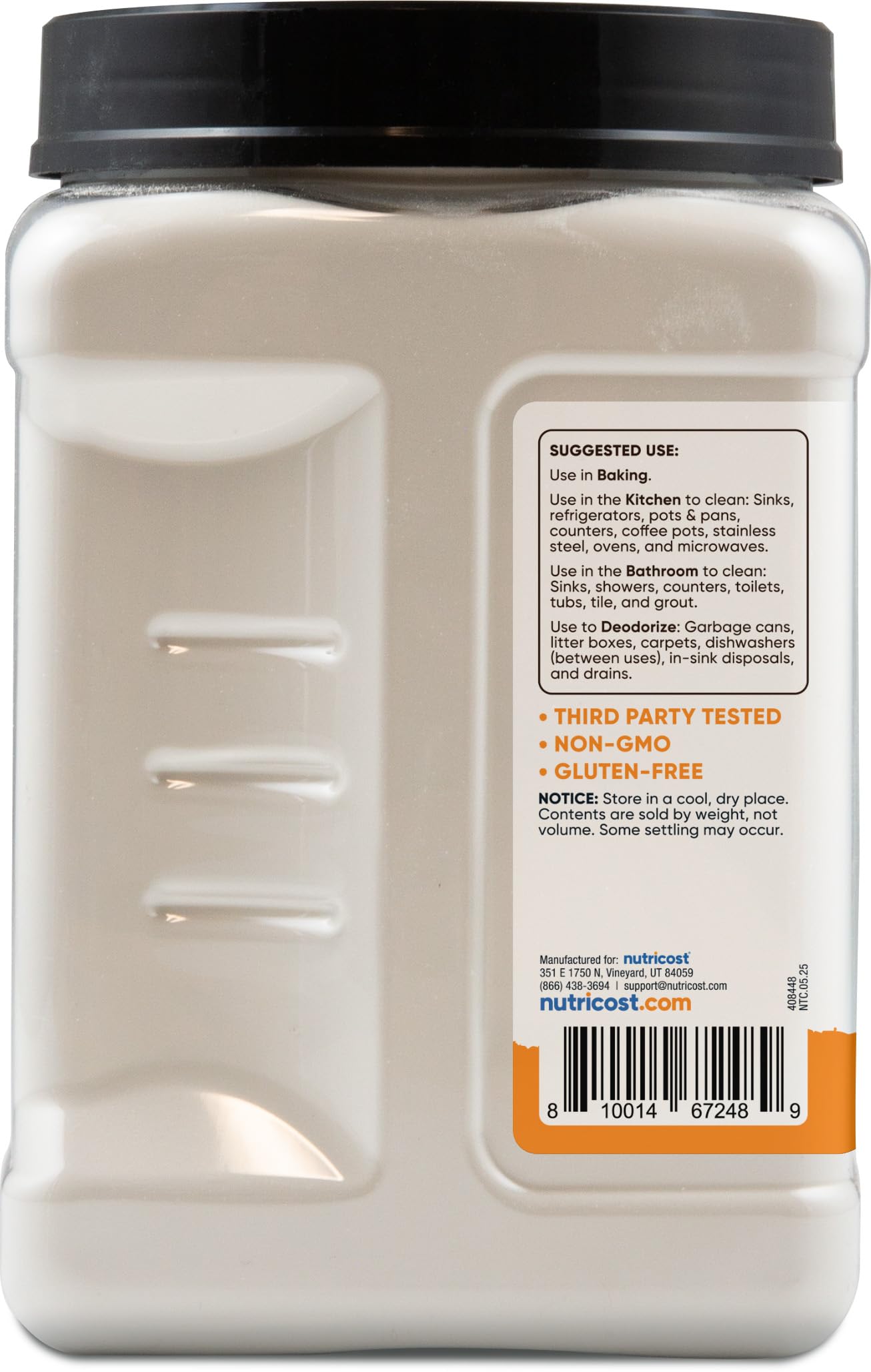 Nutricost Pantry Baking Soda (2 LBS) - For Baking, Cleaning & Deodorizing