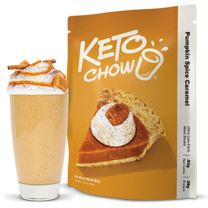 Keto Chow Chocolate Meal Replacement Shake Powder, 21 Meals