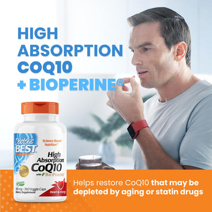 Doctor's Best High Absorption CoQ10 with BioPerine, Gluten Free, Naturally Fermented