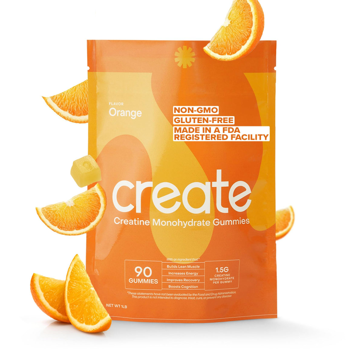 Create Creatine Monohydrate Gummies for Men & Women, Boost Focus, Strength