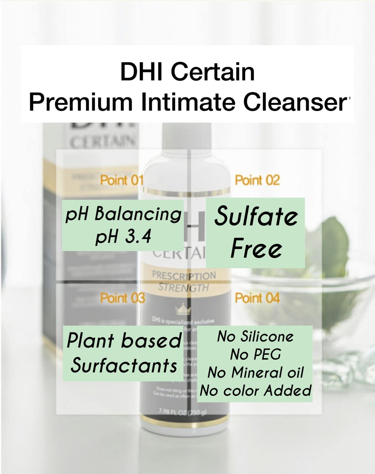 DHI PROBIOTIC Certain Intimate Wash for Men with 3 kinds of probiotics plus 20 Premium Natural