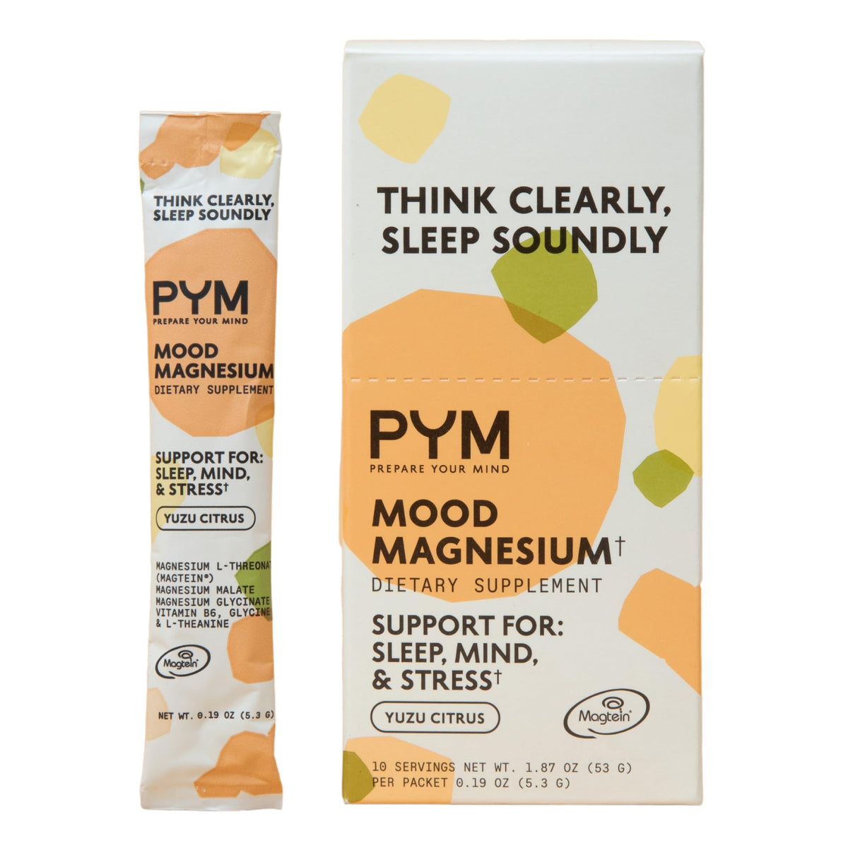PYM Mood Magnesium Powder Jar, 30 Servings | Sleep & Stress Support