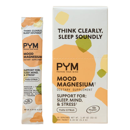 PYM Mood Magnesium Powder Jar, 30 Servings | Sleep & Stress Support