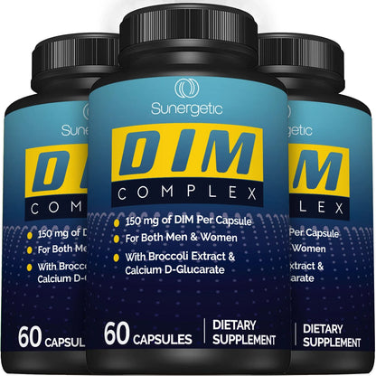 Premium DIM Supplement–Includes 150mg DIM (diindolylmethane), Broccoli, Calcium D