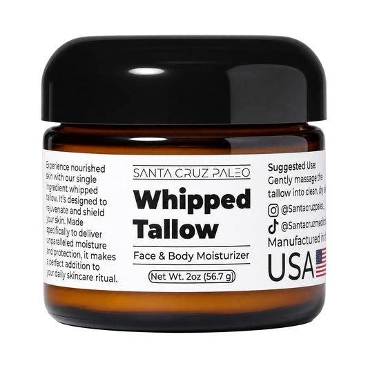 Santa Cruz Paleo Whipped Tallow Face & Body Moisturizer (2oz Pack of 1)
