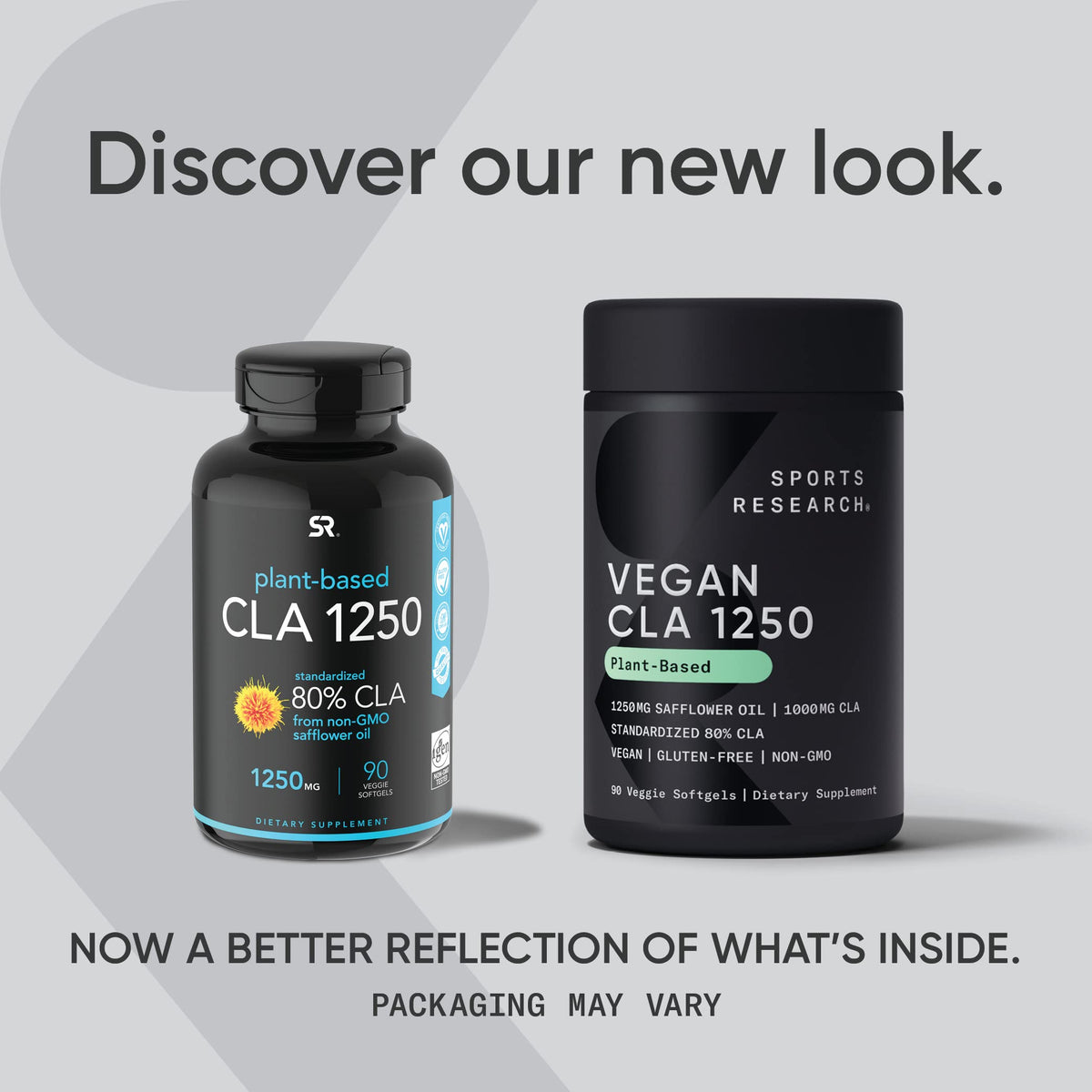 Sports Research Vegan CLA - 1250mg with Active Conjugated Linoleic Acid for Men