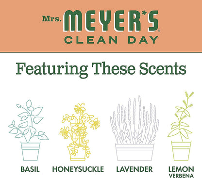 Mrs. Meyer's Hand Soap Refill, Made with Essential Oils, Biodegradable Formula, Geranium