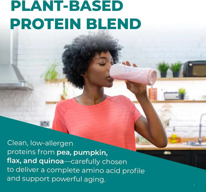 Reignite Wellness by JJ Virgin Vanilla Plant Based All-in-One Shake and Extra Fiber Powder Supplement