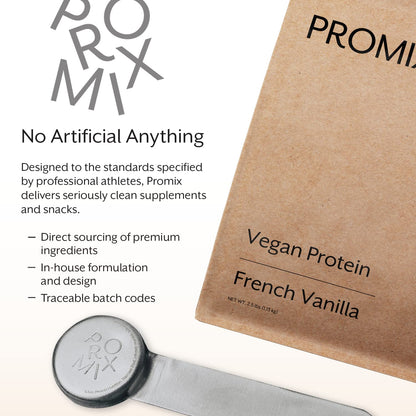 ProMix Nutrition Plant-Based Vegan Protein Powder, Vanilla - Pea Protein & Vitamin B-12 - Post Workout Fitness & Nutrition Shakes, Smoothies, Baking & Cooking Recipes - 2.5 Pound (Pack of 1)