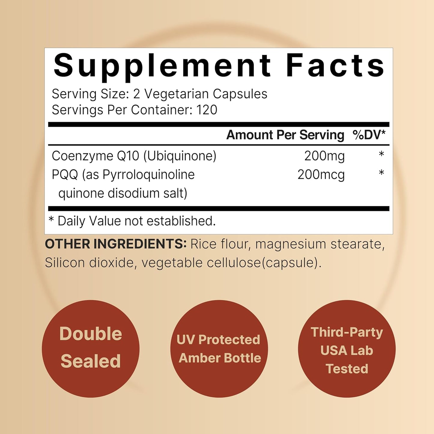 NatureBell CoQ10 200mg with PQQ, 240 Veggie Capsules | Stable High Absorption Form – Antioxidant Support for Heart, & Energy Health – Extra Strength Coenzyme Q10 Supplement